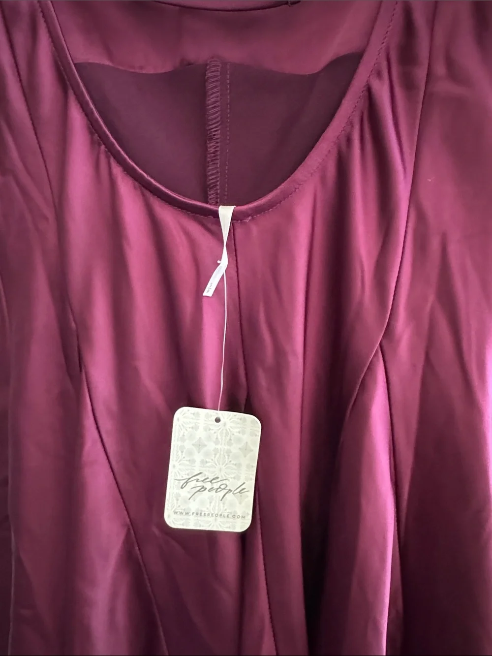 Free People Plum Sleeveless Fit-and-Flare Mini Dress